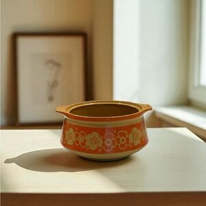 Vintage 70’s 'Cortina' Floral Ovenproof Stoneware Baking Dish